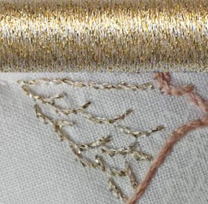 Kreinik Gold Dust, size 4