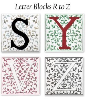 Letter Blocks R to Z